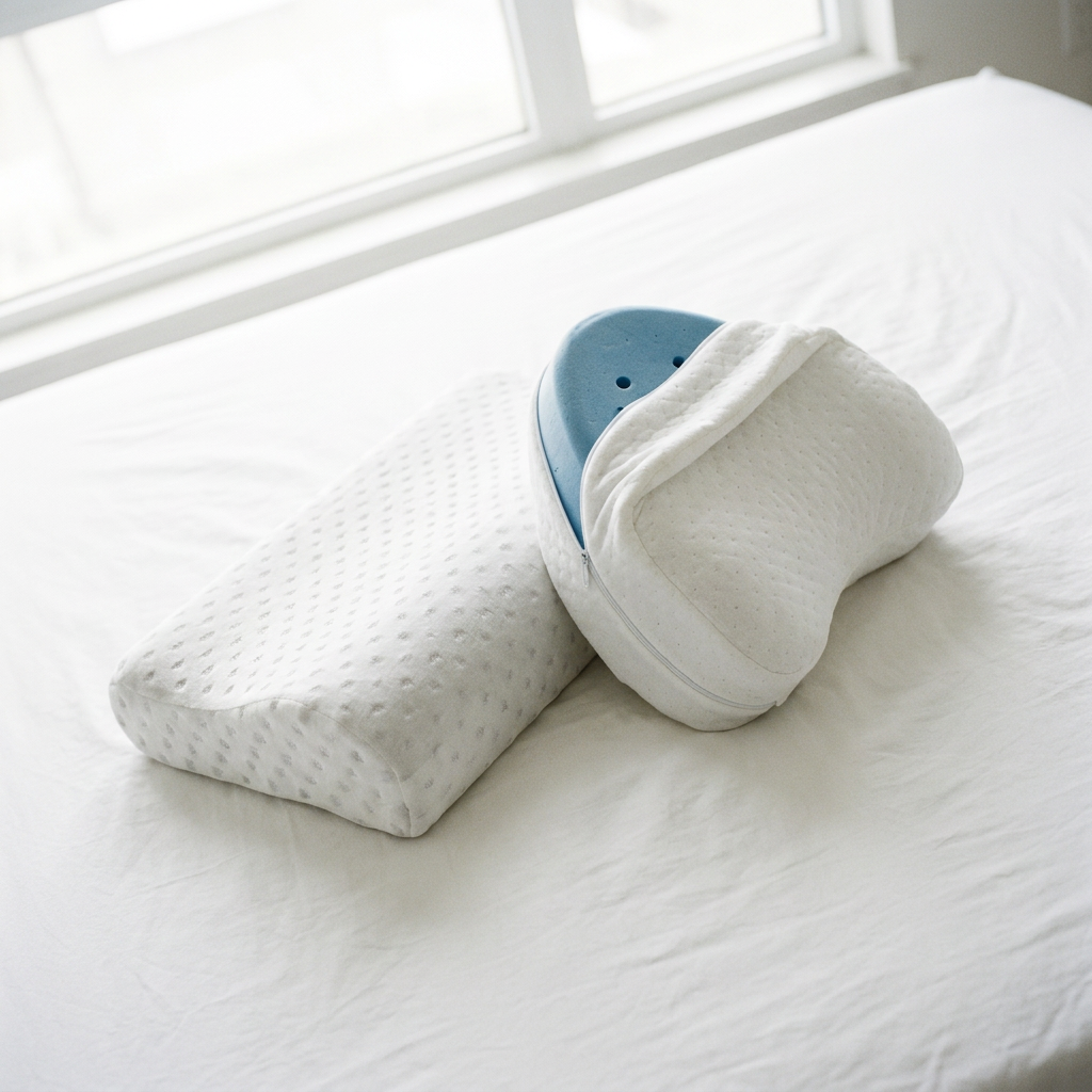 Pack Almohada Ortopédica + Cojín para Piernas